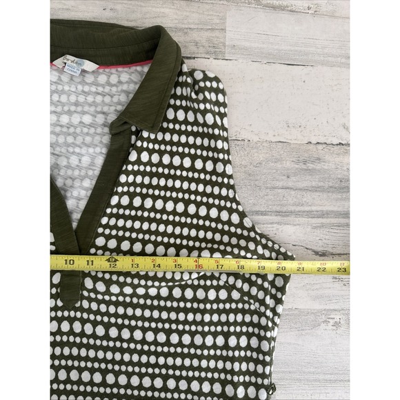 Boden Women's Midi Dress L/XL Green 100% Cotton A-Line - Picture 8 of 10